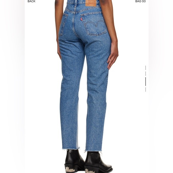 BRAND NEW WITH TAGS - LEVI'S - Blue Spliced Jeans - Picture 3 of 4